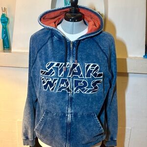 Disney Star Wars Ahsoka Tano by Ashley Eckstein Blue and Orange Zip Hoodie